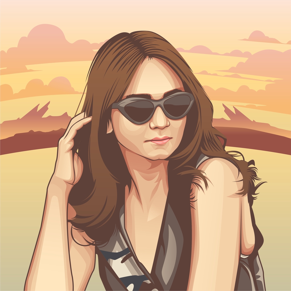 Gambar Potret - Desain Vector Art, Jadi 1 Hari - 4