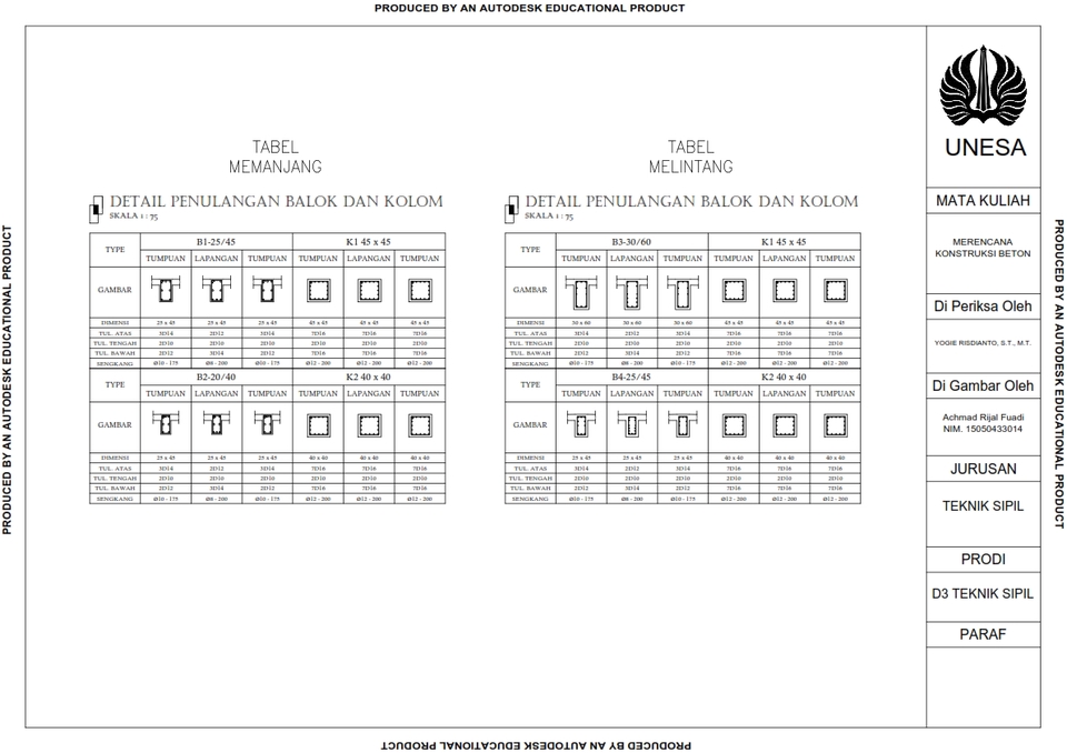 CAD Drawing - Gambar Kerja Proyek Bangunan - 10