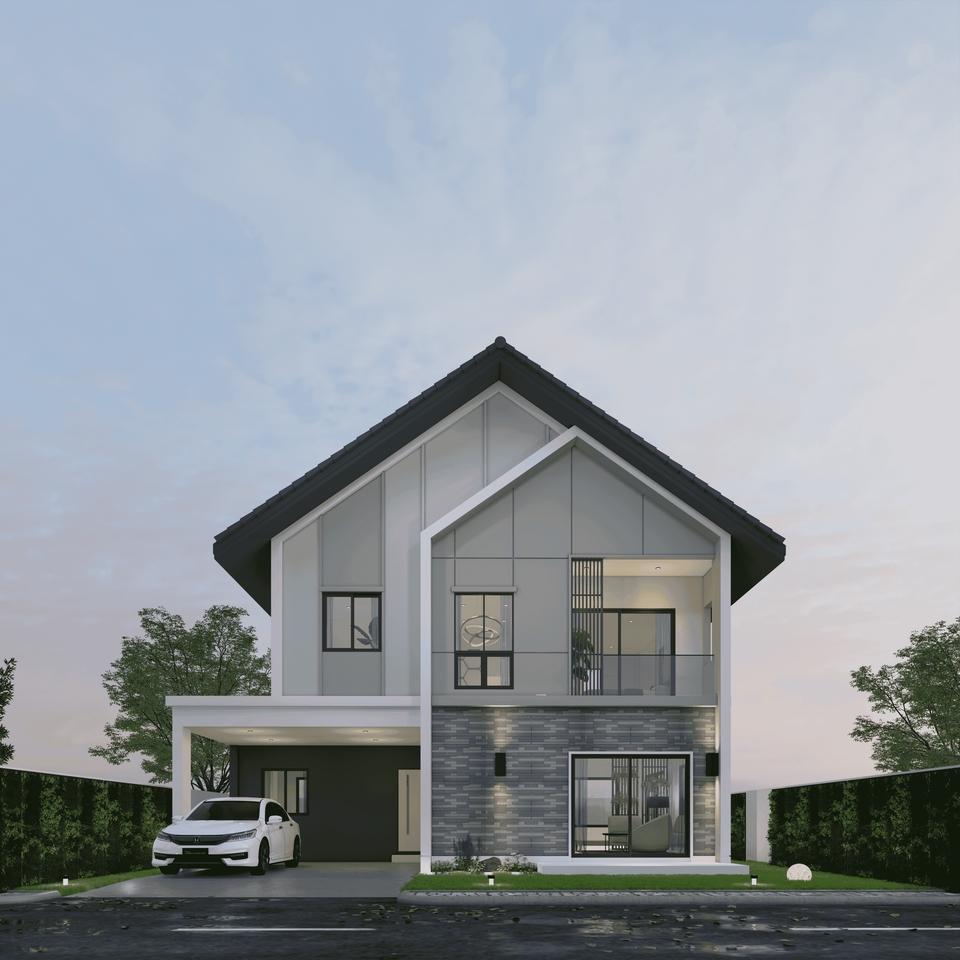 3D Perspective - รับขึ้นโมเดล 3D สถาปัตยกรรม / เขียนแบบ / Render ทัศนียภาพภายนอกหรือภายใน/อื่นๆ - 10