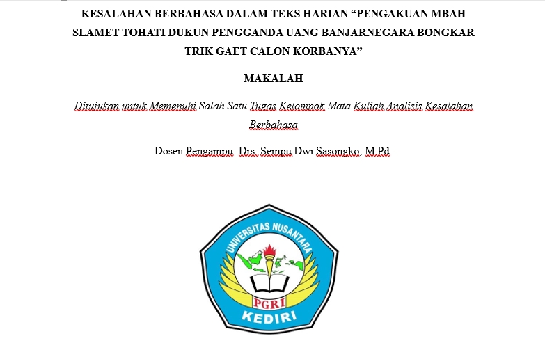 Pengetikan Umum - Pembuatan Makalah SMA dan Perkuliahan - 3