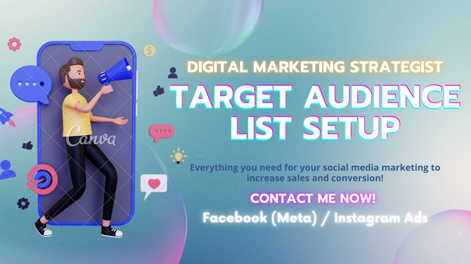 โปรโมทเพจ / เว็บ - Facebook (Meta), Instagram Ads - Target Audience Setup | รับตั้งกลุ่มเป้าหมายเพิ่มยอดขายใน FB / IG - 1