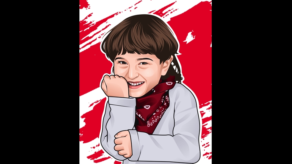 Gambar Potret - Desain Vector Portrait, 12 Jam Langsung Jadi - 4