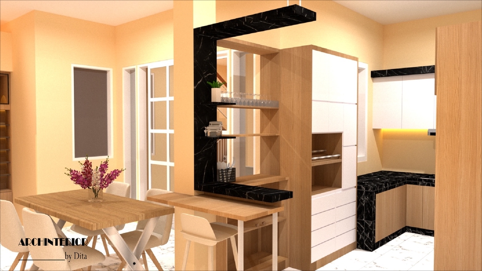 3D & Perspektif - Desain Interior Rumah, Kantor, Cafe - 5