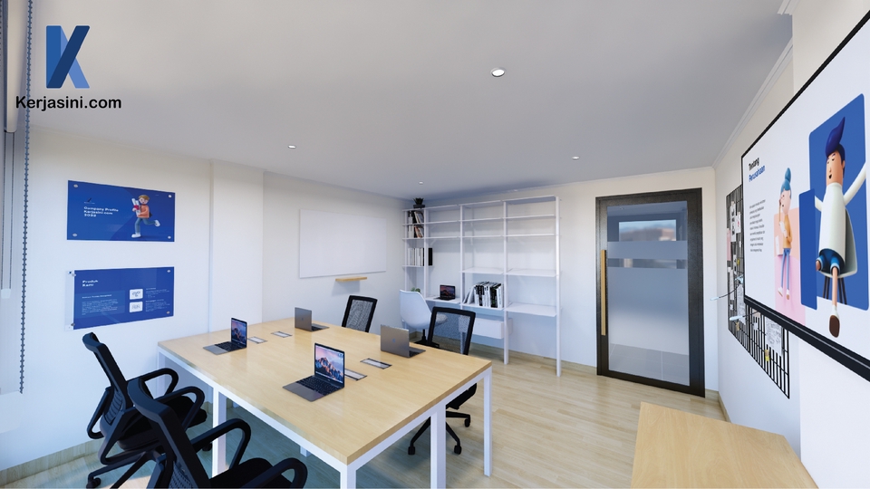 3D & Perspektif - Desain Interior Kantor Murah - 8