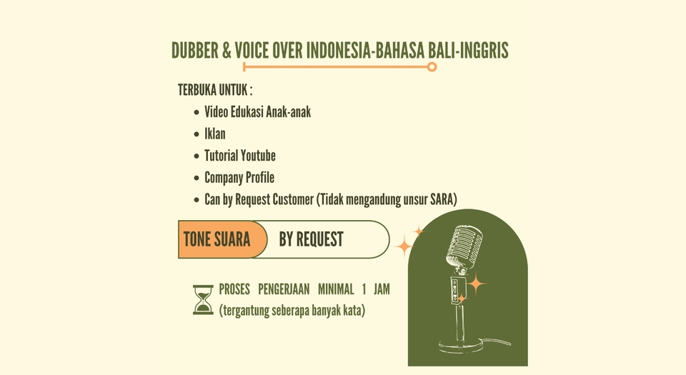 Sulih suara (dubbing, looping) - DUBBER & VOICE OVER INDONESIA-BAHASA BALI-INGGRIS - 3