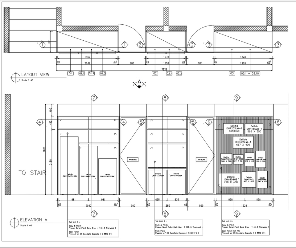 CAD Drawing - Shop Drawing 2D Furniture - 6