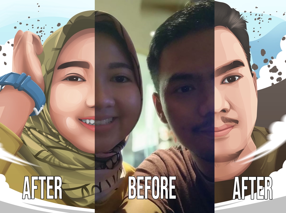 Gambar dan Ilustrasi - Jasa Desain Illustrasi Vector Portrait Murah - 6