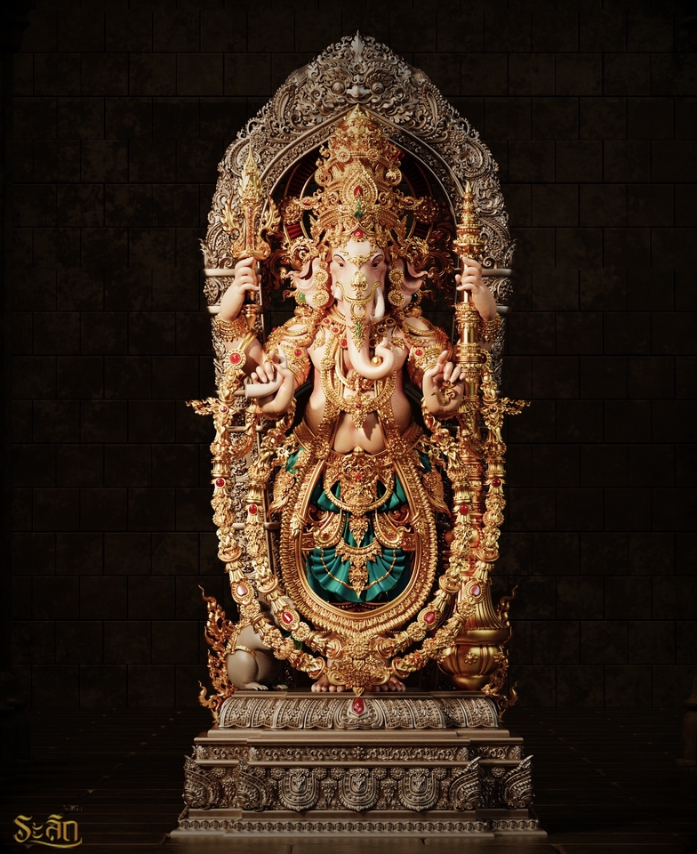 รับปั้นโมเดล 3d พระพิฆเนศ 3d model พิมพ์ 3 มิติ สร้าง 3d