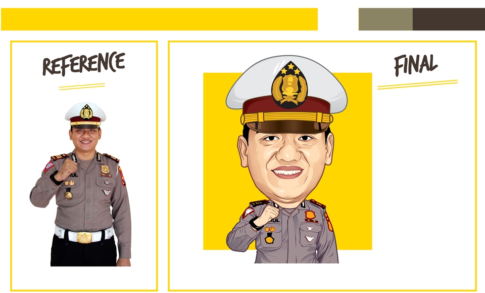 Jasa pembuatan karikatur freelance gambar karikatur kartun desain vektor wajah