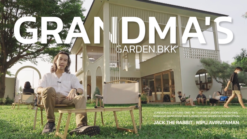 รับถ่ายวีดีโอ ทํา vdo presentation ร้าน Grandma's Garden BKK ถ่ายโปรโมท สถานที่ กรุงเทพฯ