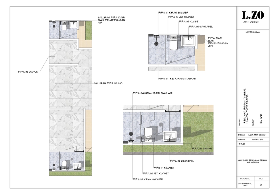 CAD Drawing - JASA DESAIN ARSITEKTUR 1 HARI SELESAI - 9