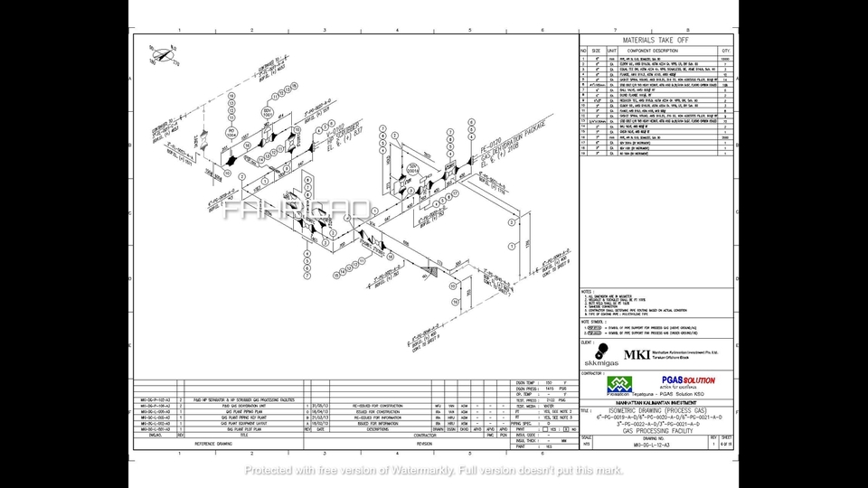 CAD Drawing - Pembuatan Gambar AutoCAd Isometrik + MTO ( Material Take Off ), Editing Piping Plan, juga P&ID - 4