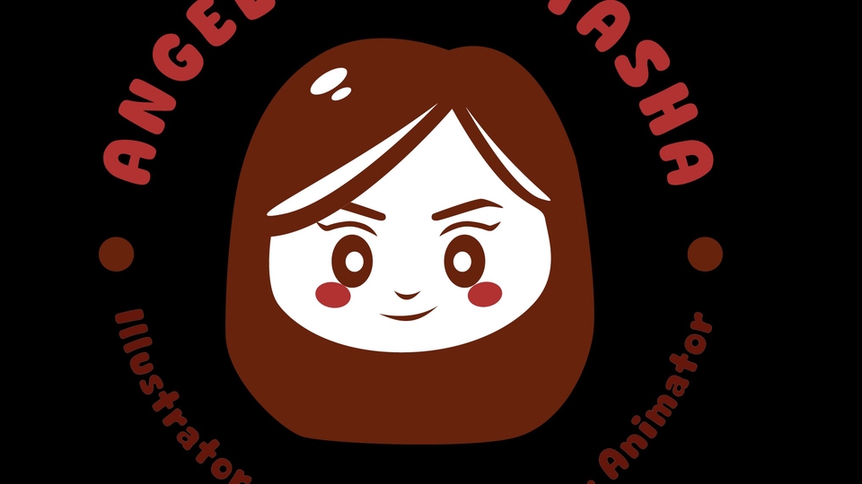 Logo desain untuk usaha kuliner dengan karakter wanita lucu, jasa desain logo profesional, desain logo murah, buat logo online, desain logo makanan, desain logo restoran