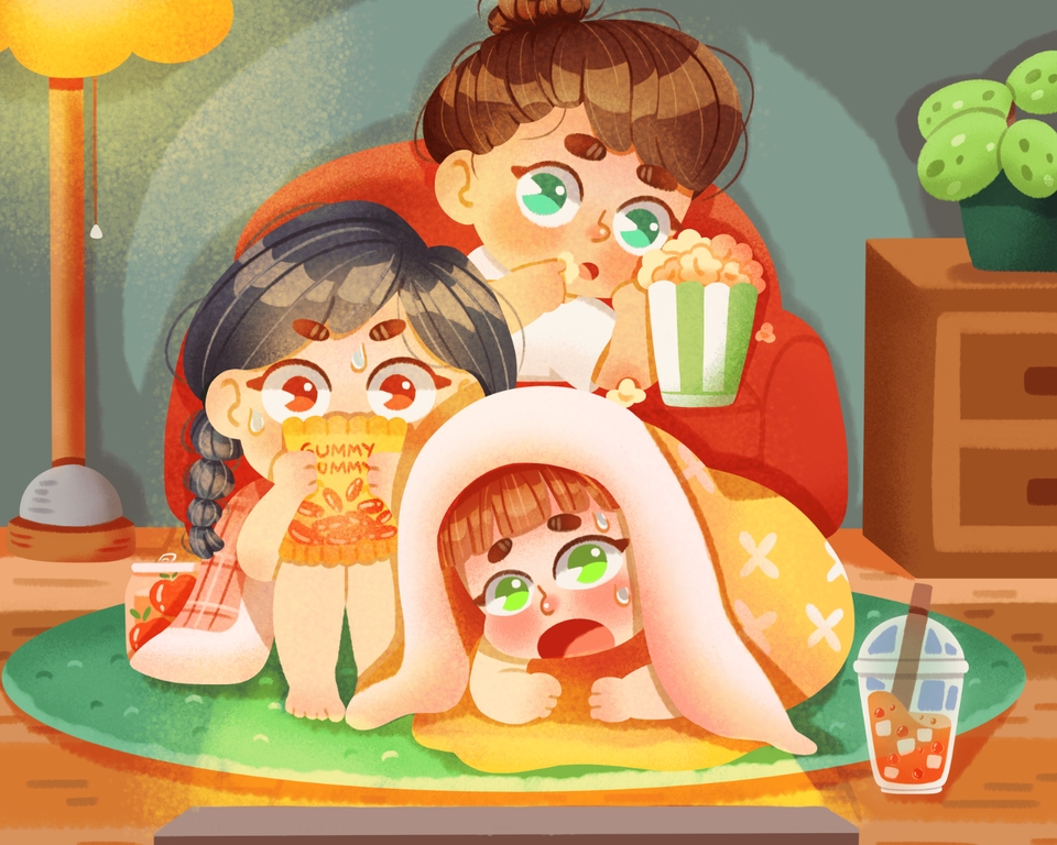 Gambar dan Ilustrasi - melayani jasa gambar 2D dengan style yang imut, kids book art style - 8