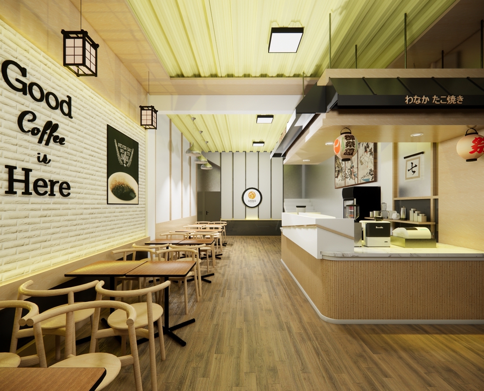 3D & Perspektif - DESAIN INTERIOR CAFE, RUMAH TINGGAL,TOKO, KANTOR, DLL - 21