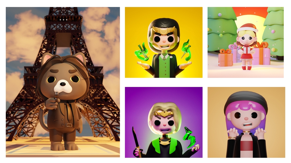 ทำโมเดล 3D - รับทำโมเดลตัวละคร 3d character - 1