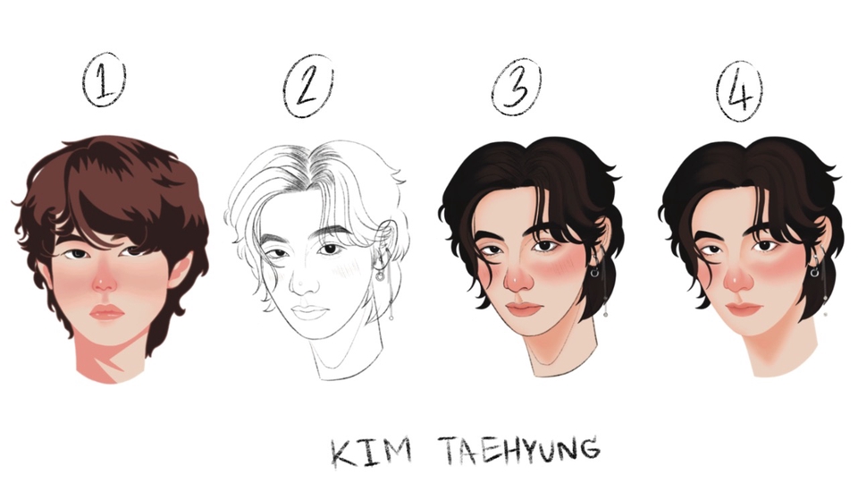 วาดแฟนอาร์ต - แฟนอาร์ต ลายเส้นคมกริบ / ลายเส้นดินสอ - 1