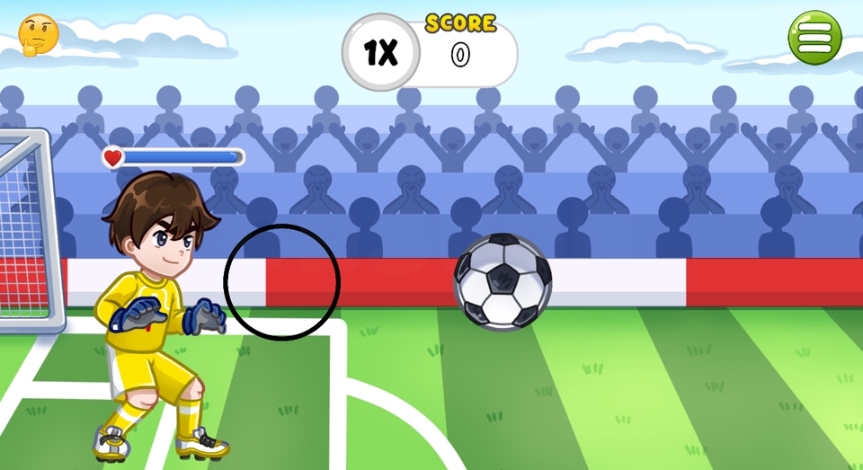 Jasa pembuatan game android untuk game sepak bola dengan desain karakter yang lucu dan sederhana
