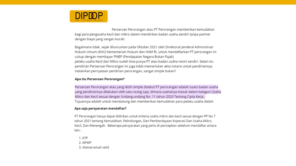 Hukum - JASA LEGALITAS USAHA UMKM: NIB, IUMK & PT Perorangan - 3