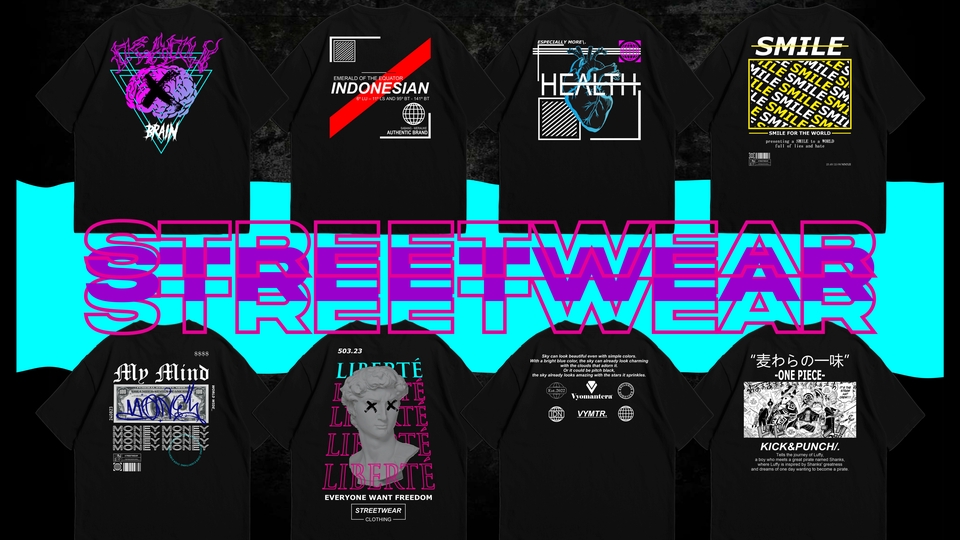 Desain Kaos & Motif - DESAIN KAOS STREETWEAR - 1