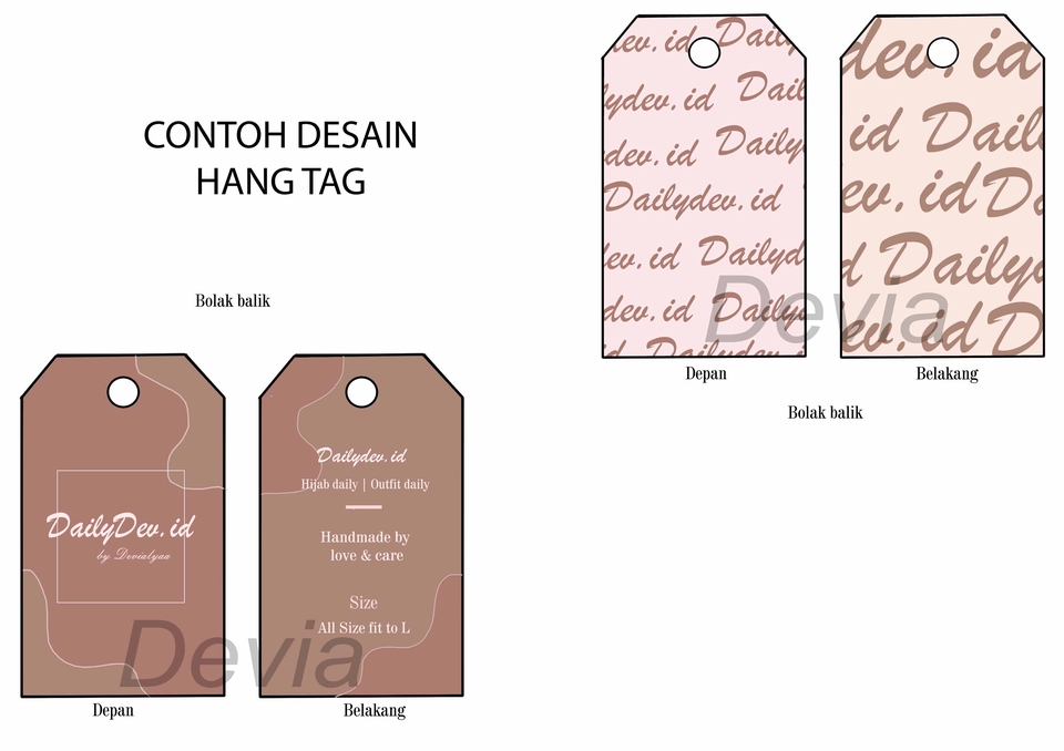 Label & Kemasan - Desain  Label, Hang Tag, Name card, Thank you card & PapperBag (Packaging) - 5