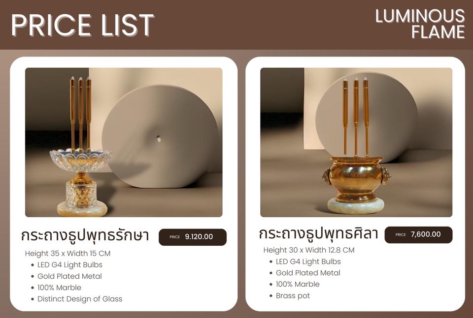 รับจ้างทำบุญออนไลน์ไหว้พระขอพร ชุดเครื่องไหว้สวยหรู