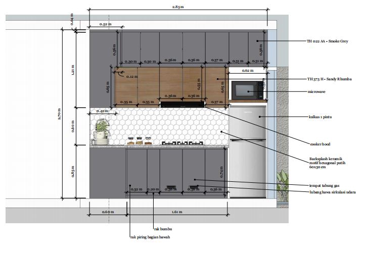 Desain Furniture - Desain costum kitchen set estetik - 4