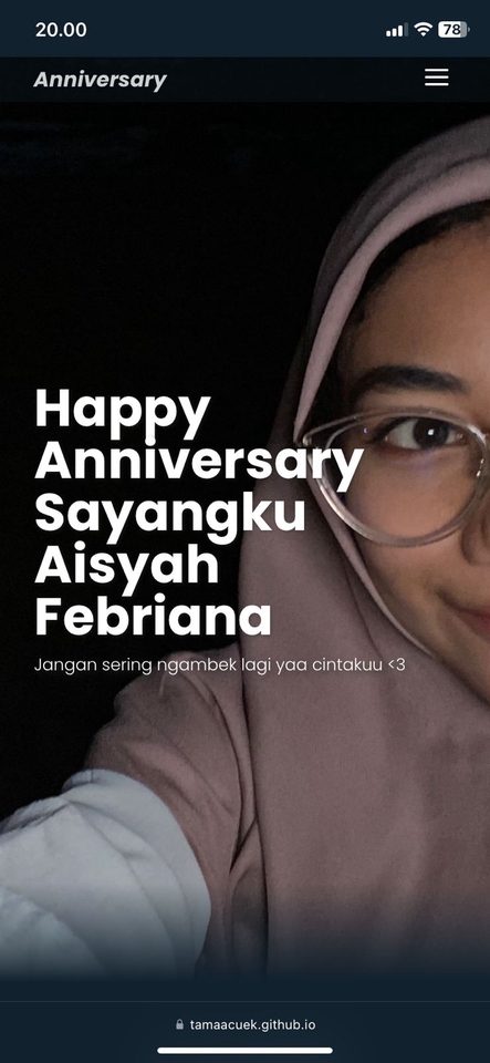 Jasa pembuatan kartu ucapan selamat ulang tahun untuk Aisyah Febriana