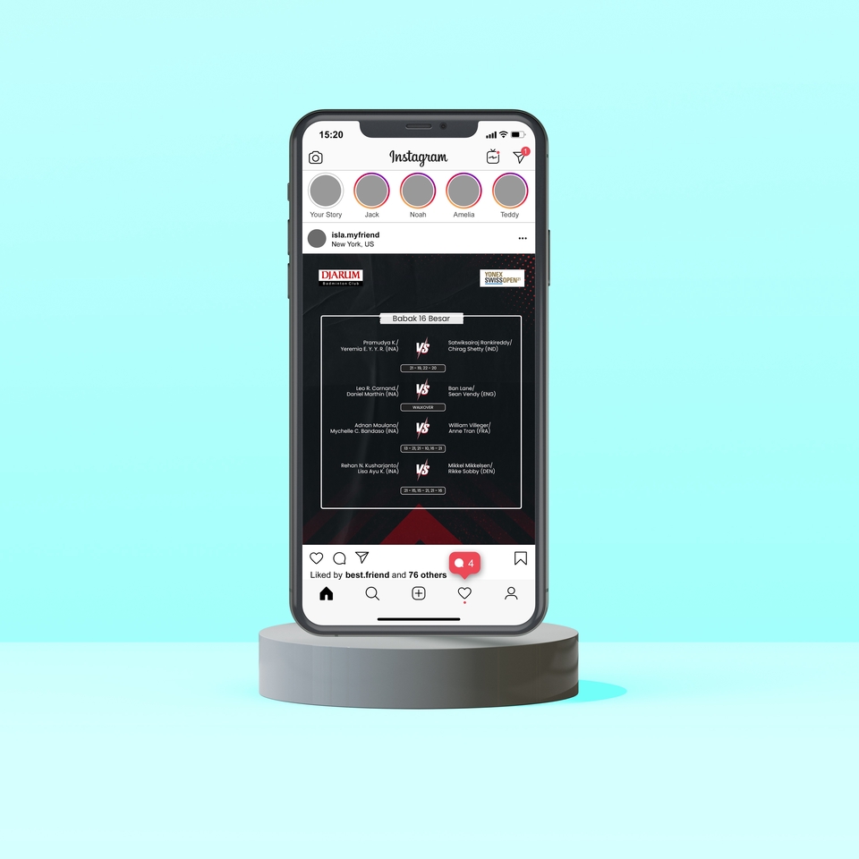 Jasa desain banner instagram keren untuk promosi bisnis online dengan template banner unik.