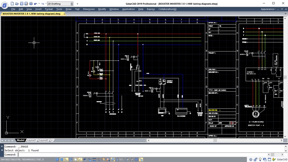 CAD Drawing - Electrical Cad Drawing (Panel Layout, Wiring Diagram, PLC, Layout Base Plate) - 3