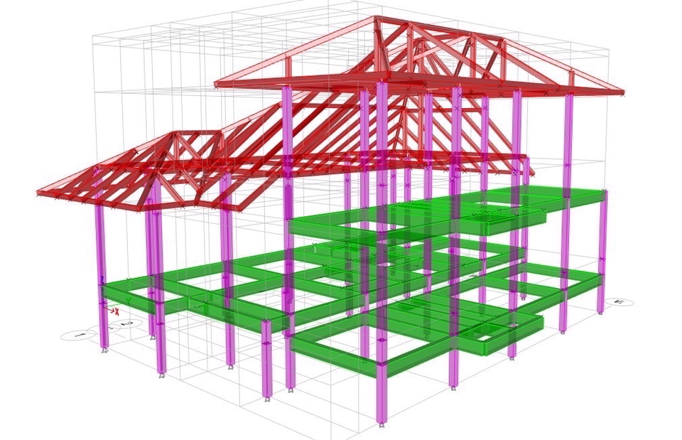 แบบบ้านชั้นเดียว พร้อมโครงสร้าง ออกแบบบ้าน 3D เขียนแบบบ้าน 2 ชั้น ราคาเขียนแบบบ้าน