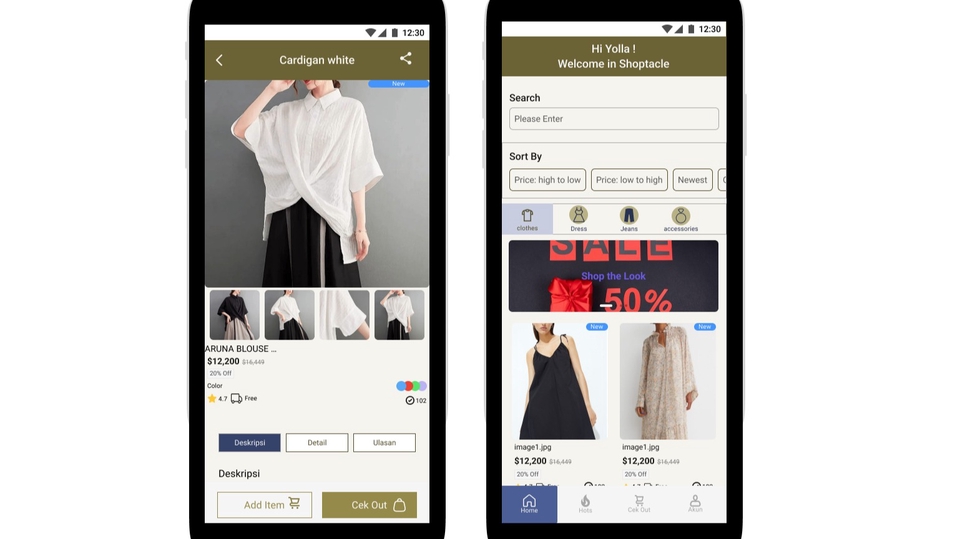 Desain UI/UX Mobile iOS and Android 