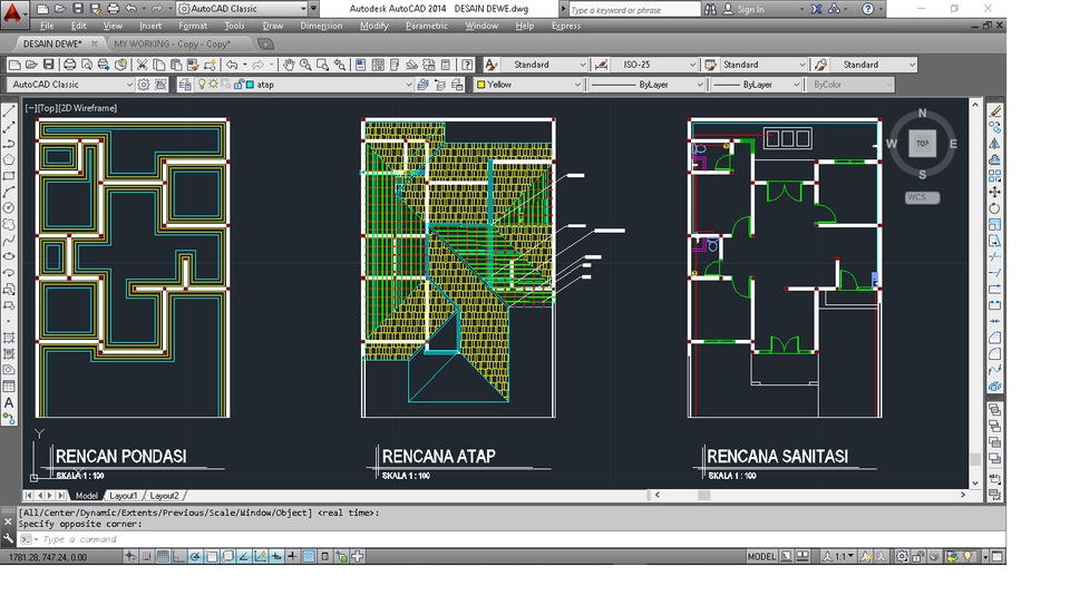 CAD Drawing - 2D Autocad | Revisi Unlimited | 15rb/m2 - 7