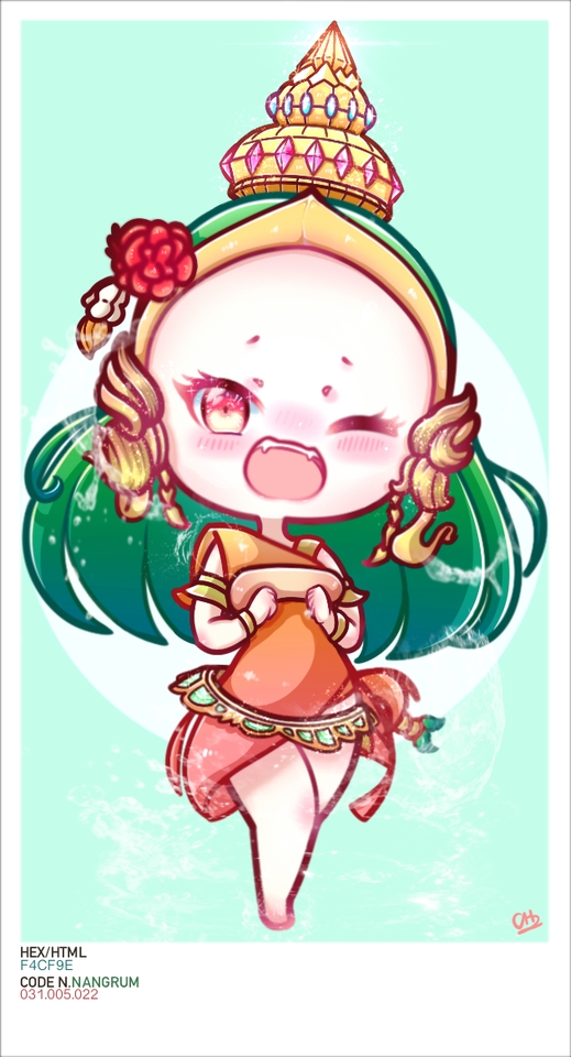 รับวาดภาพประกอบ ตัวการ์ตูนน่ารัก สไตล์ไทย วาดภาพดิจิตอลเพ้นท์