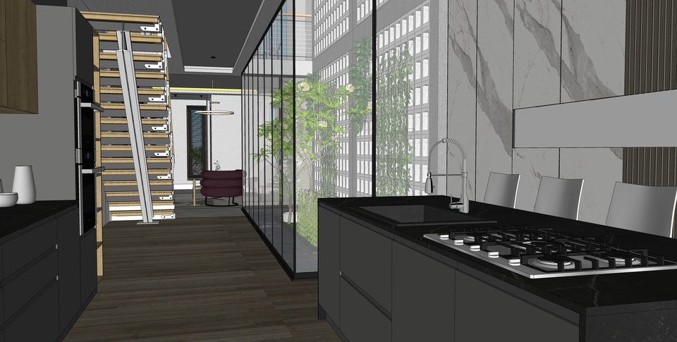 รับทำภาพ 3d perspective ออกแบบบ้าน 3d ราคาถูก