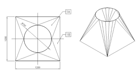 CAD Drawing - SHOP DRAWING BUKA-AN/BENTANGAN TRANSISI & CONE, SELESAI DALAM 1 HARI - 4