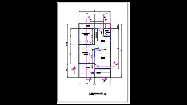 CAD Drawing - JASA GAMBAR BANGUNAN 2D AUTOCAD ( Per lembar ) - 4