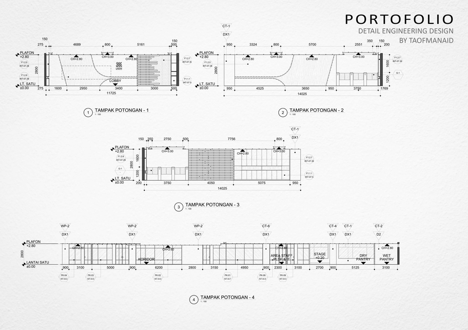 CAD Drawing - Jasa Drafter Arsitektur-Interior-struktur (CAD  Drawing)  - 15