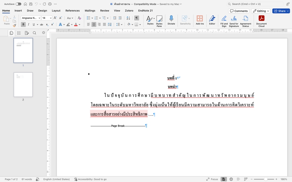 รับพิมพ์งานทั่วไป รับทำรายงานภาษาไทย จัดหน้าเอกสาร