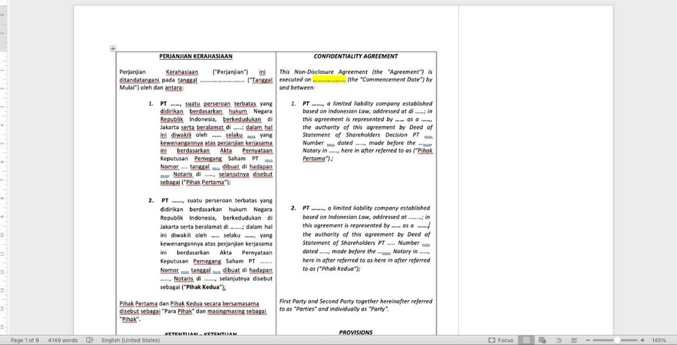Hukum - Jasa Konsultasi Hukum dan Penyusunan Kontrak/Perjanjian - 3