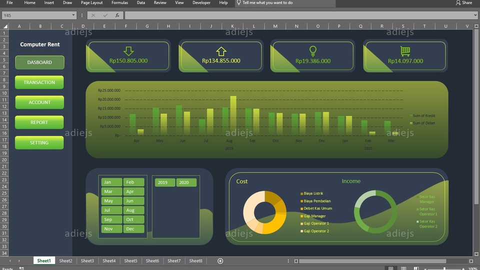 Analisis Data - PENGERJAAN EXCEL | DASBOARD | PENGOLAHAN DATA | VISUALISASI - 1