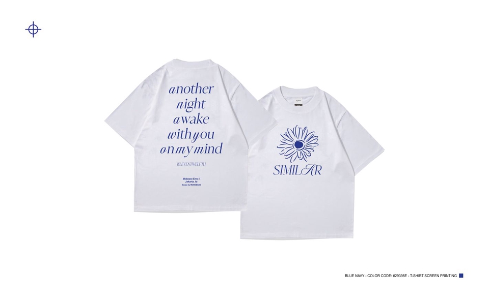 Desain Kaos & Motif - Desain Kaos T-Shirt Streetwear Tipografi Aesthetic - 2