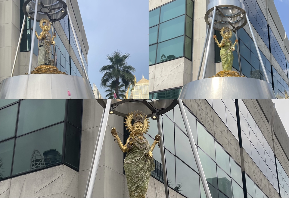 รับจ้างทำบุญออนไลน์ รับแก้ชง รับจ้างใส่บาตร ภาพมูเตลู หน้าศาลพระพรหม เทวรูปทองคำ