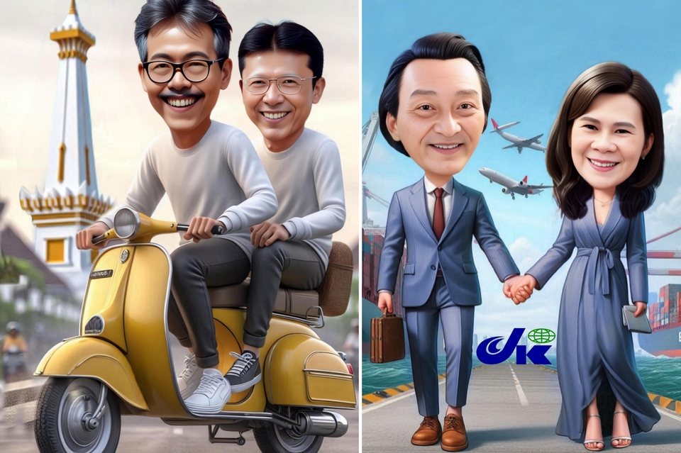 Karikatur - Desain Karikatur 4d untuk 1 wajah - 4