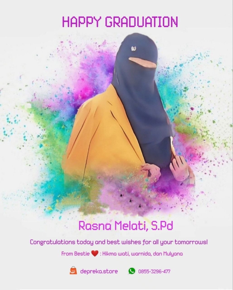 Jasa pembuatan karikatur wajah vektor untuk Rasna Melati SPd, ilustrator portrait freelance.