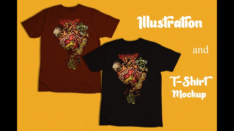 Desain Kaos & Motif - Desain Ilustrasi Digital (Poster, Kaos, Totebag). 3 Hari Jadi - 3
