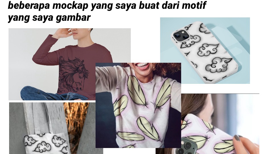 Beberapa mockup yang dibuat dari motif gambar ilustrasi hewan, desain grafis, ilustrasi digital.