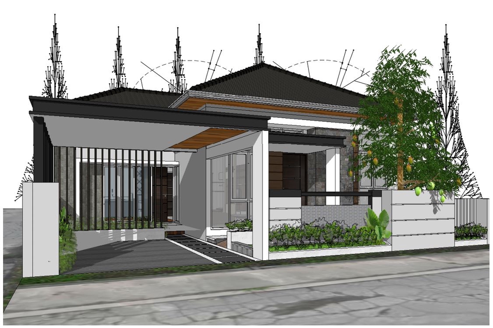 CAD Drawing - DRAWING AUTOCAD 2D (Rumah/Gudang)+ 3D - 1-3 Hari Beres - 10000/M2 (Nego) - 7