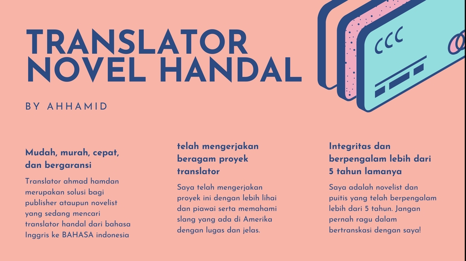 Penerjemahan - Translator Novel fiksi dan non-fiksi Dari Bahasa Inggris ke Bahasa Indonesia murah lengkap terbaik - 2