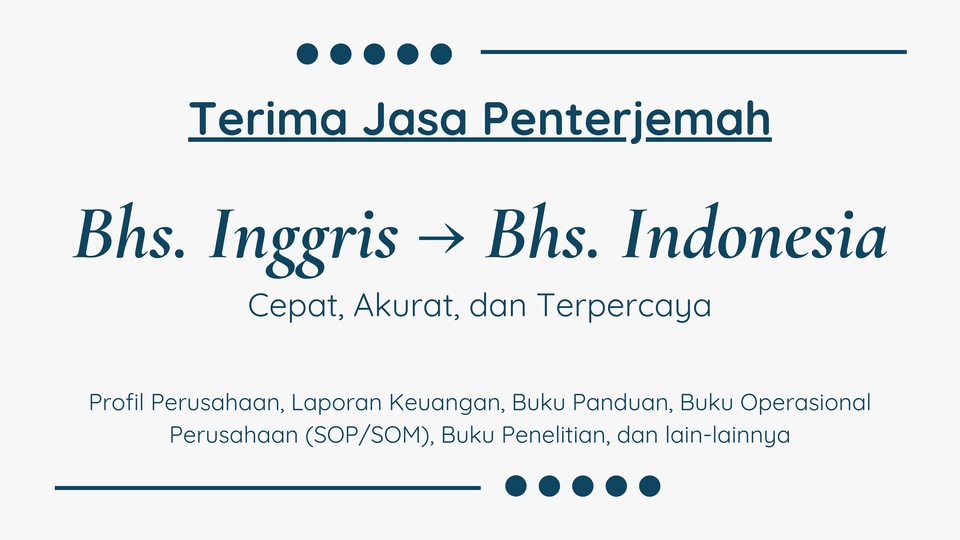 Jasa Penerjemah Bahasa Inggris ke Indonesia, Penerjemah Tersertifikasi, Terjemahan Akurat dan Cepat, Harga Terjangkau, Layanan Profesional, Penerjemah Dokumen, Penerjemah Artikel, Penerjemah Jurnal, Terjemahan Bahasa Indonesia ke Inggris, Penerjemah Online, Jasa Translate, Terjemahan Indonesia ke Bahasa Inggris